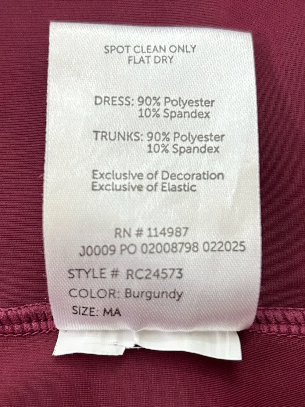 Revolution Dance Costume Burgundy Velvet Dress AS IT UNFOLDS sz  MA